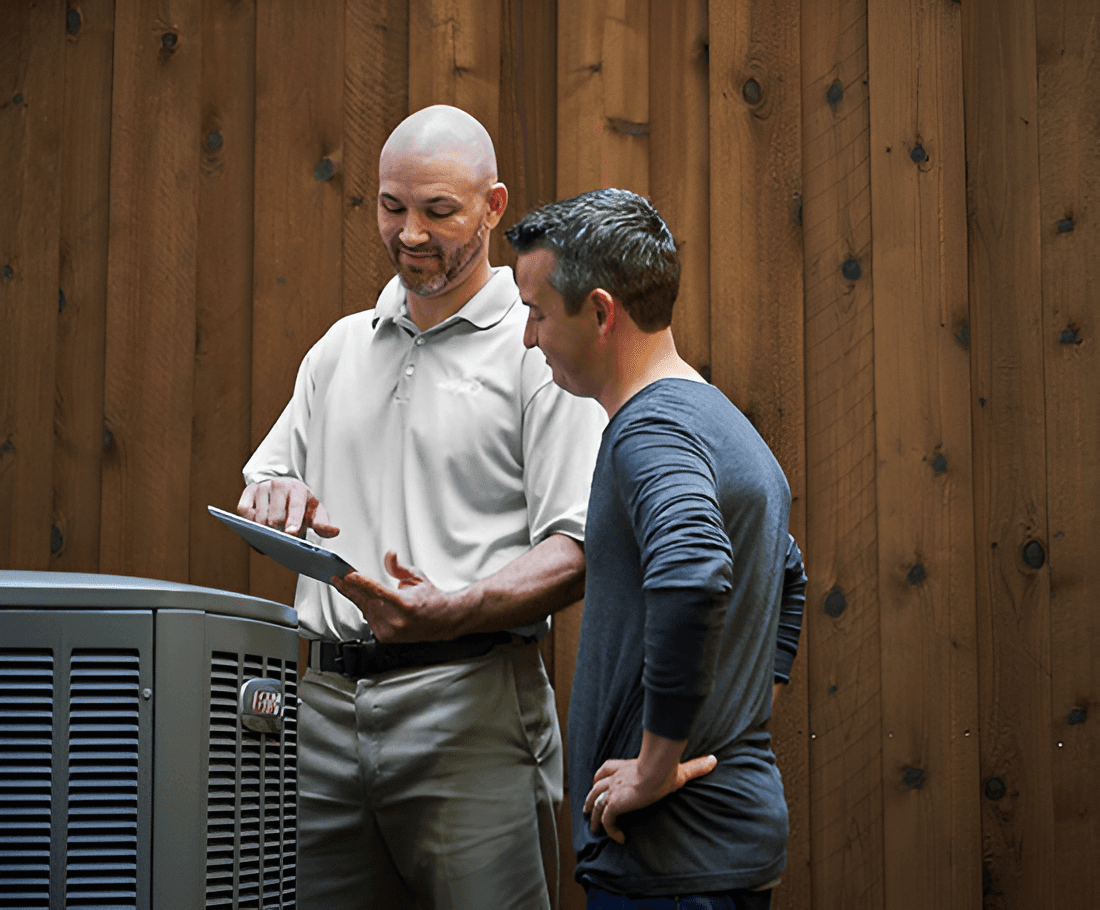 Happy family enjoying comfortable home temperature